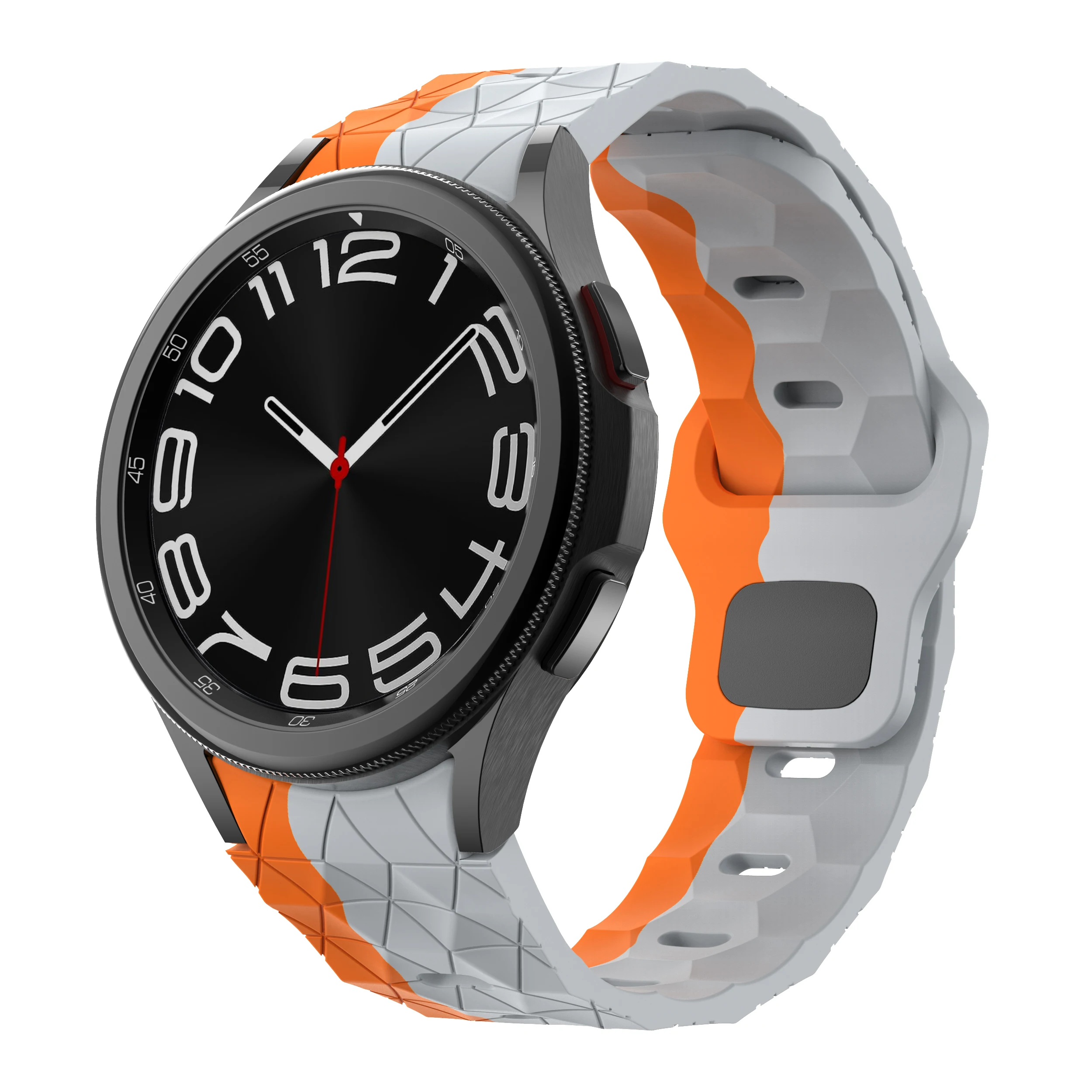 Football Pattern Soft Silicone Watch Strap Bracelet Band in Various Sizes