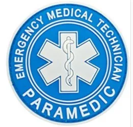 Tactical Rescue Star of Life Embroidered Patch - Paramedic First Aid Emblem