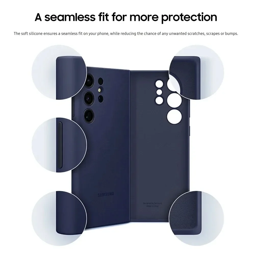 Original For Samsung Galaxy S23 Ultra Case High Quality Soft