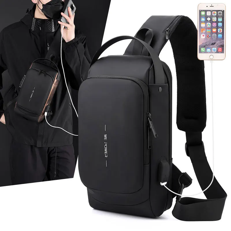 Designer Men Multifunction Anti-theft USB Shoulder Bag Crossbody Travel Sling  Bag Pack Messenger Chest Bag Luxury Brand Fashion - AliExpress