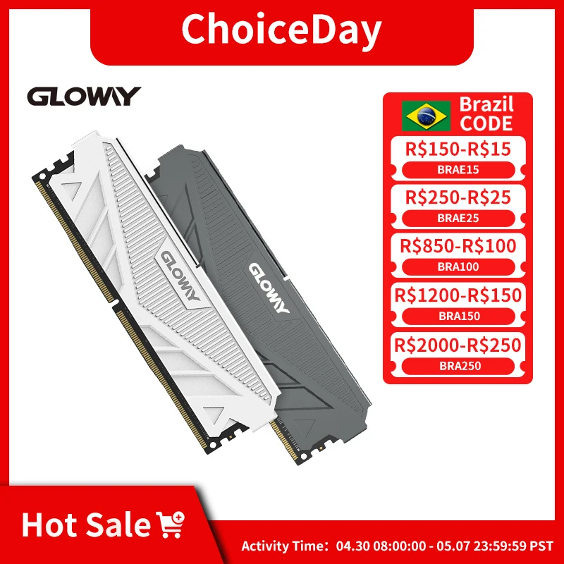 Desktop Gaming RAM DDR4 Gloway G1 Series 16GB 8GB 3200MHz 3600MHz DIMM XMP 8GBx2pcs