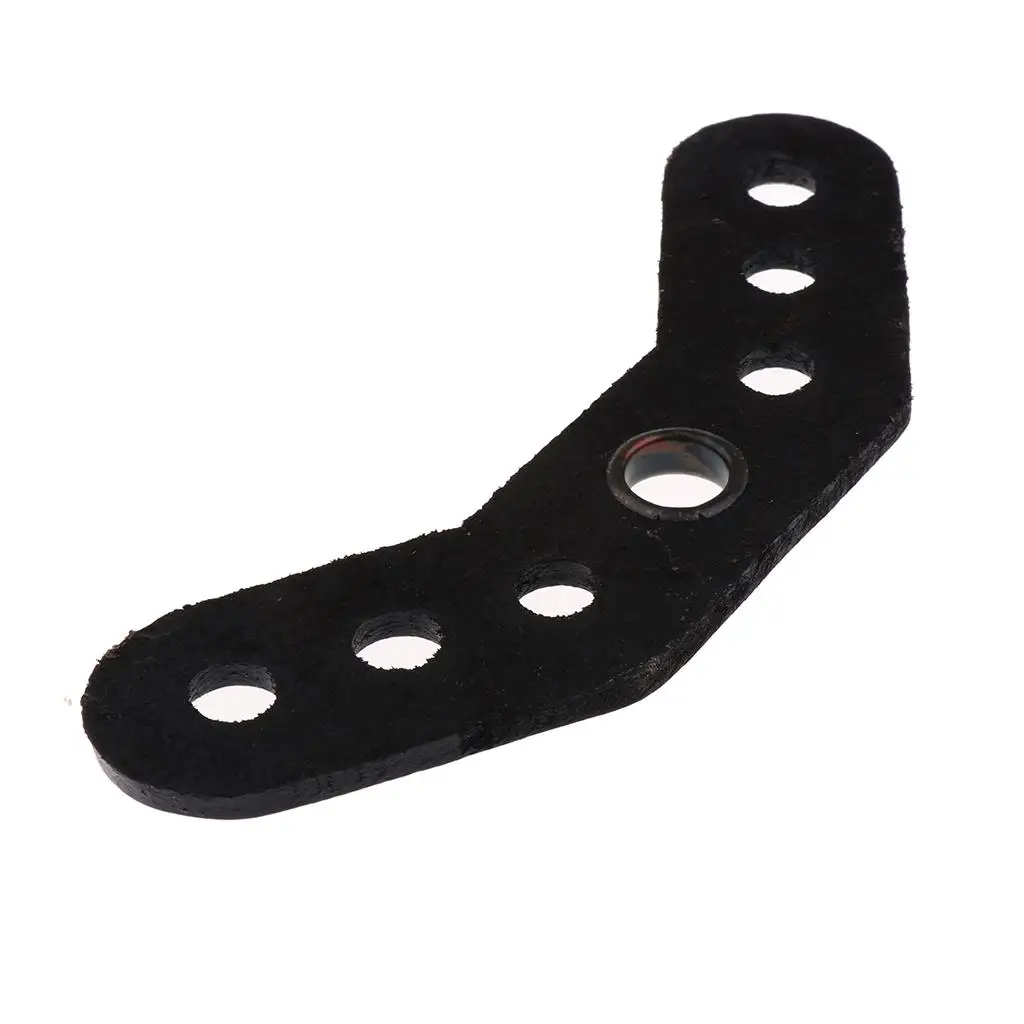 2-4pack Durable Archery Wrist Sling Leather Yoke Bracket Mount Rack Black