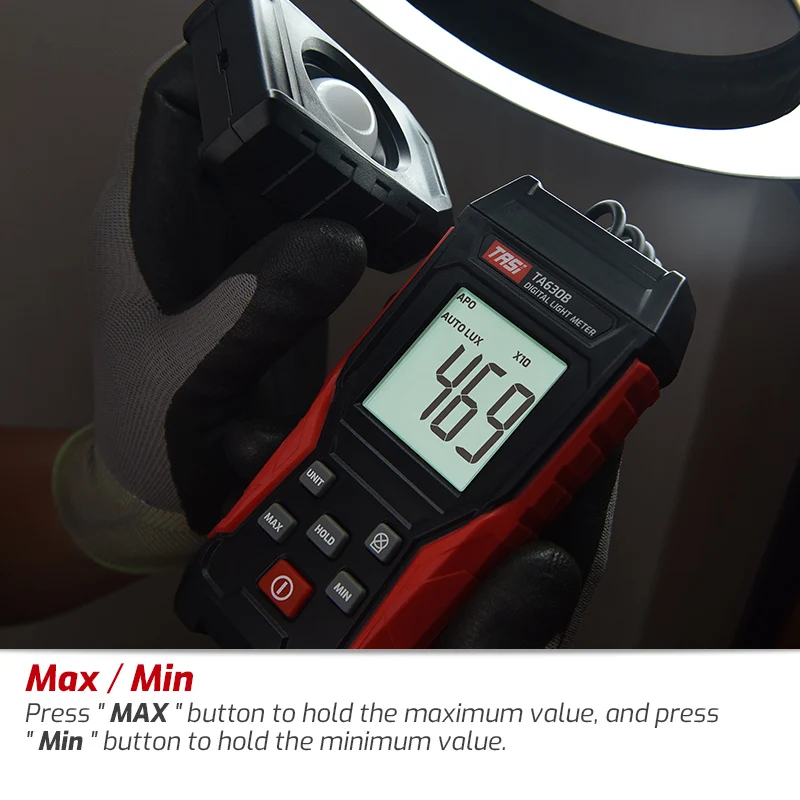 TASI TA630 Luxometer profesjonalny miernik luksów ręczny światłomierz o wysokiej dokładności Luxmeter iluminometr fotometr