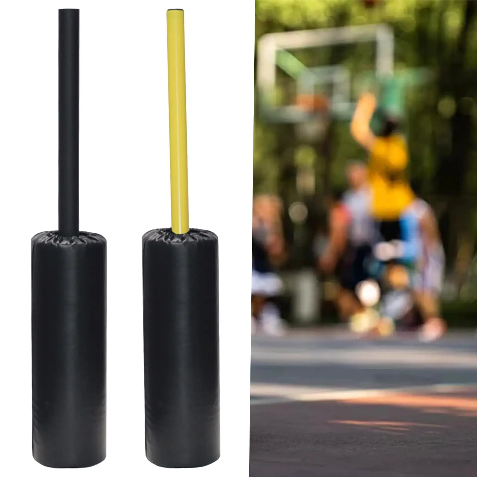 Padded Blocker Tool Defender Blocking Pad Flexible Interference Bar for Basketball Mma Lacrosse Football Hard Handle