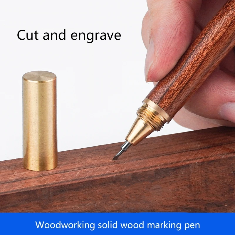 Woodworking Scribe Tool Carpentry Marking Scribe Pen Portable Carbide