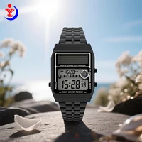 Female Solar Wristwatch Alarm Clock/Date/Week/Stopwatch/30M Waterproof Watch Suitable for Man Woman Holiday Birthday Gifts