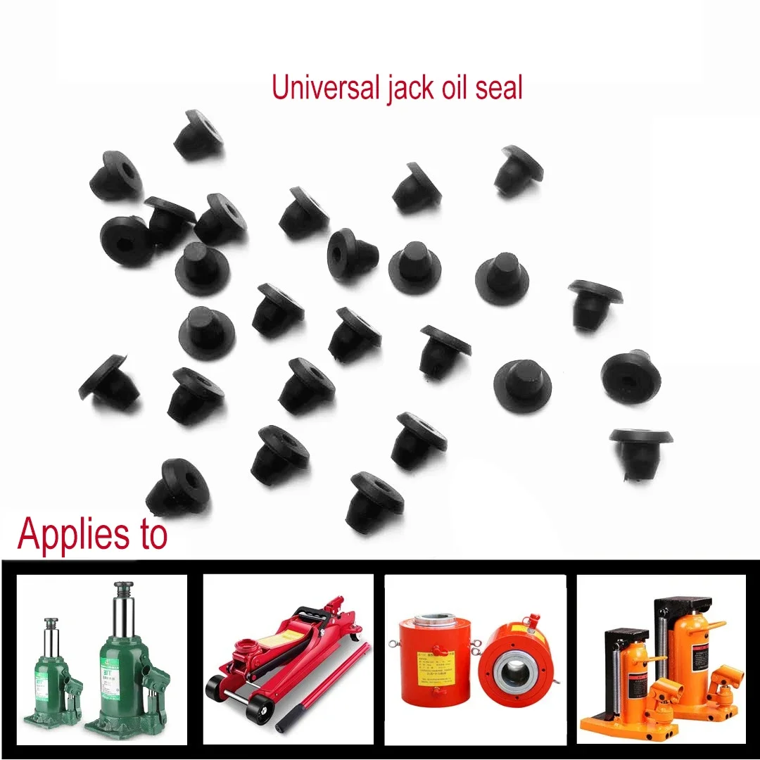 Produktbild von SOLUSTRE 40x Horizontale Öleinfüllstopfen – Gummi, Schwarz, Für Wagenheber – Jack Bung Set, Einfache Montage