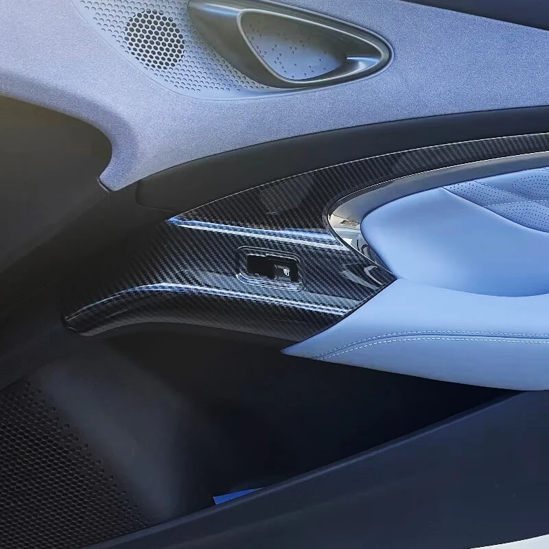 HOUSSE D'ACCOUDOIR CENTRALE En Fibre De Carbone Premium ABS Housse De