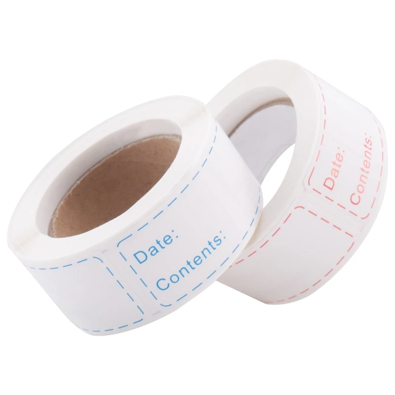 ABGH-300Pcs Removable Freezer Labels 1 X 3 Inch Food Storage Stickers, Refrigerator Freezer Paper Label Easy Clean