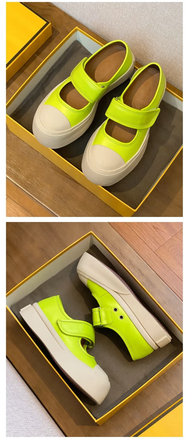 Le stesse scarpe francesi brutte di Zhao Ruth, Mary 2023, con fondo spesso, piccole scarpe bianche con testa grande, singole_voghion.com