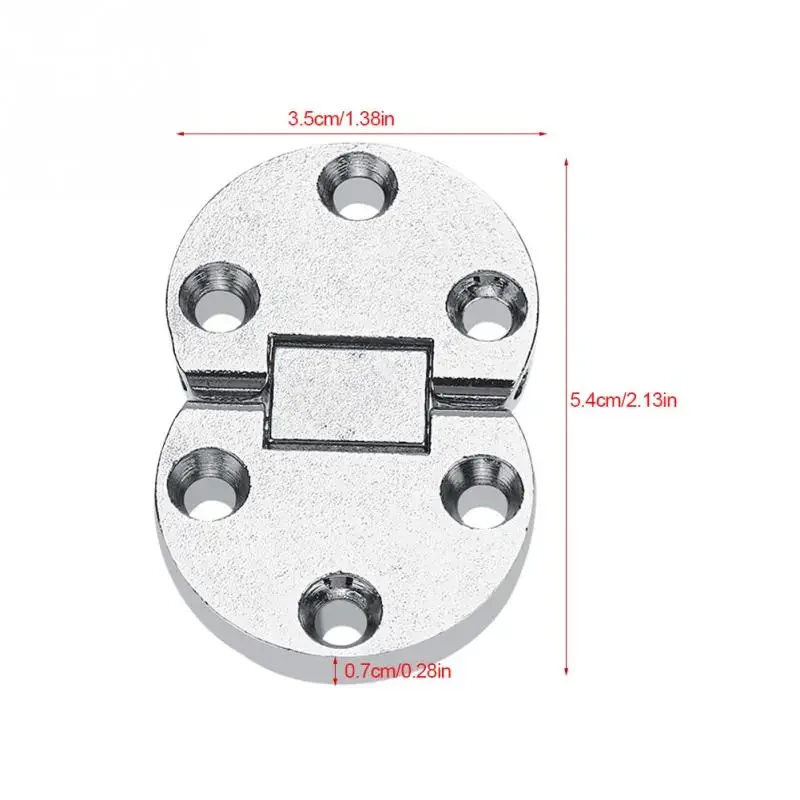 10Pcs Zinc Alloy Hinge Self-Supporting Folding Table Hinges Home Flap Tables Furniture Oval Hardware Folding Table Hardware