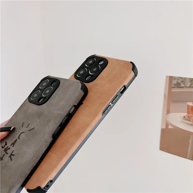 Luxury Suede Silicone Leather Phone Case - Soft Cover