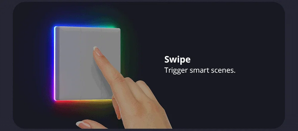 TX Ultimate T5 Wall Switch 86/120 Full Touch Access LED Light Edge Multi-Senso