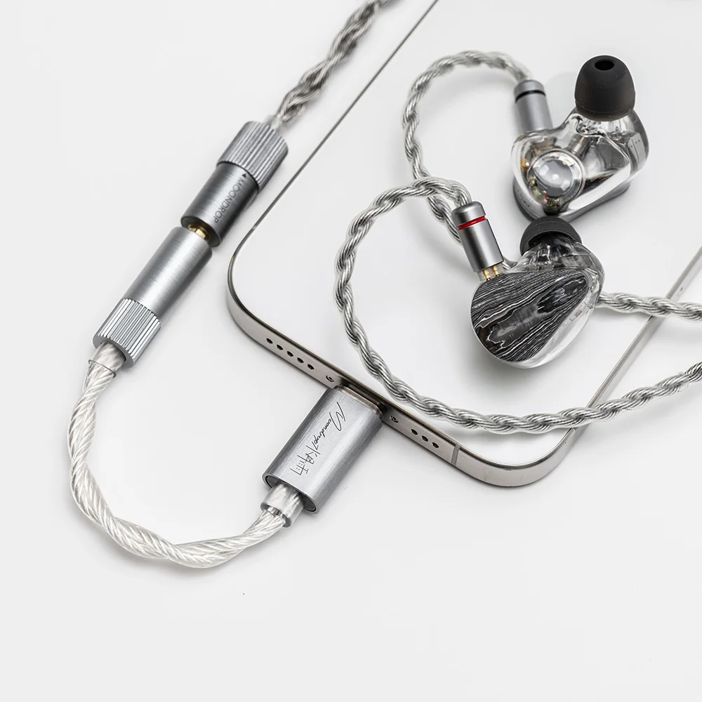 Moondrop ECHO-A USB DAC Portable Decoder Headphone amplifier IEM AMPs Mobile dongle TYPE C to 3.5mm adapter