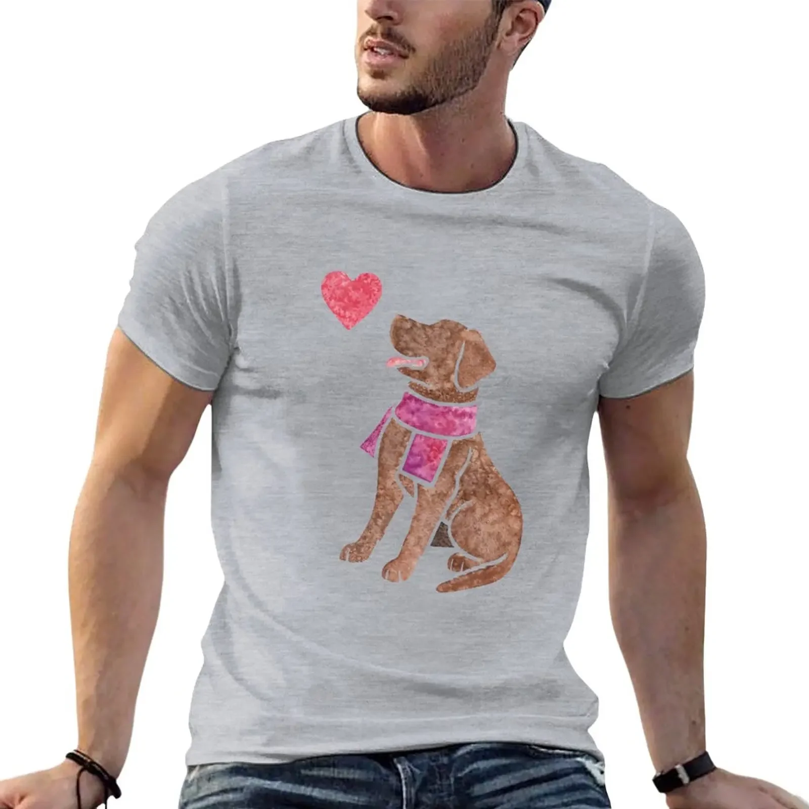 

Watercolour Labrador Retriever (chocolate) T-Shirt new edition hippie clothes summer tops mens funny t shirts