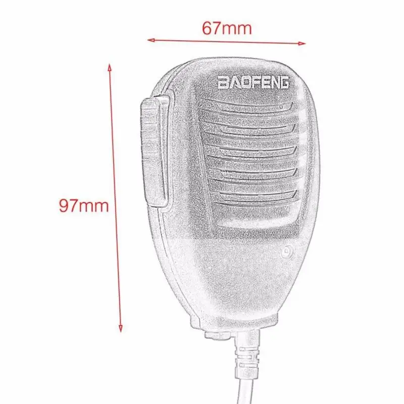 karaoke microphone Handheld Speaker Microphone For Baofeng UV-5R BF-888S UV82 8D 5RE Two Way Radio Walkie Talkie Handheld Mic Intercom Accessories lavalier microphone