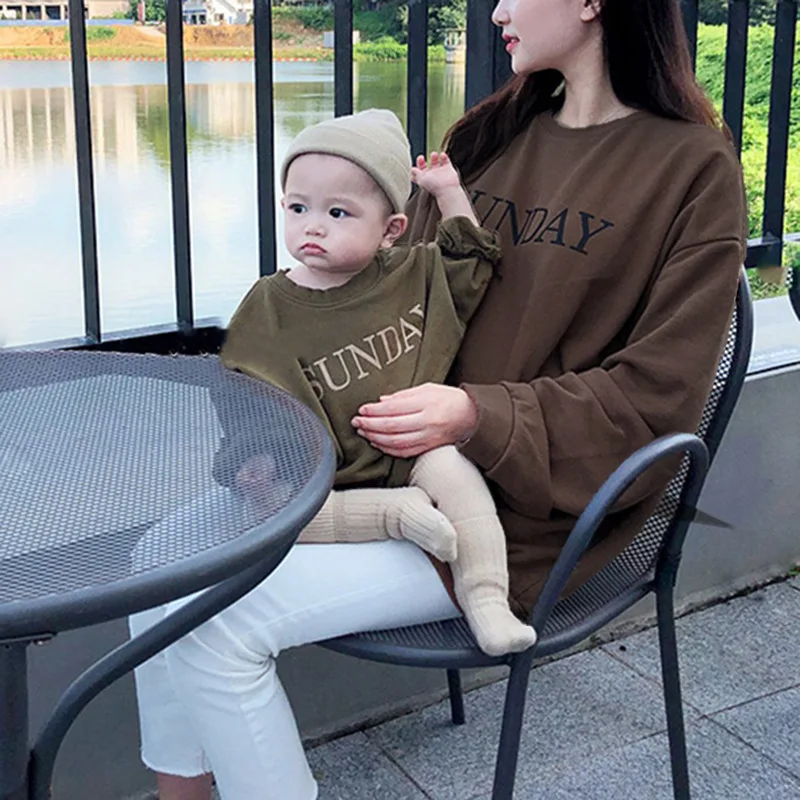 

Толстовка с капюшоном, с круглым вырезом, для родителей, детей, одинаковая