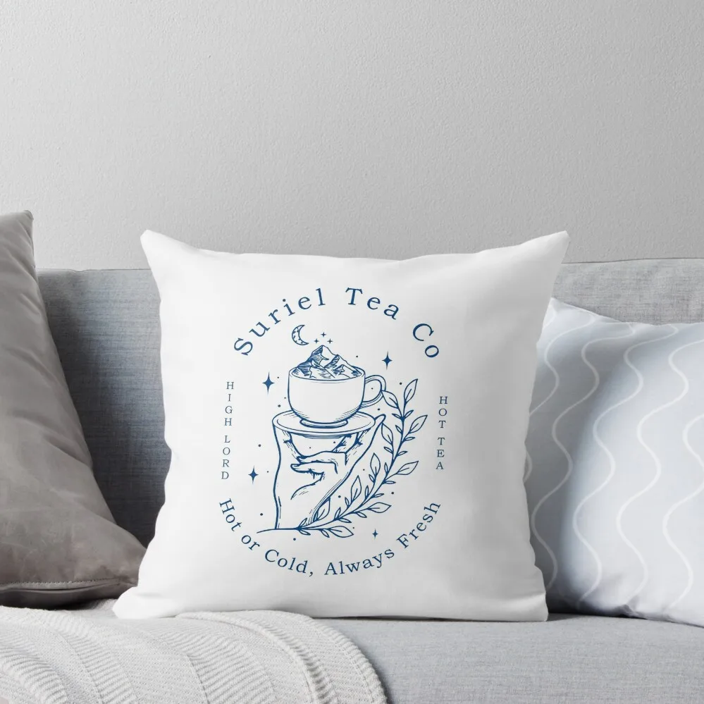 

The Suriel Tea Co Funny Meme Suriel’s Tea Company ACOTAR Book Lover Suriel Spill The Tea WH2 Throw Pillow christmas pillowcases