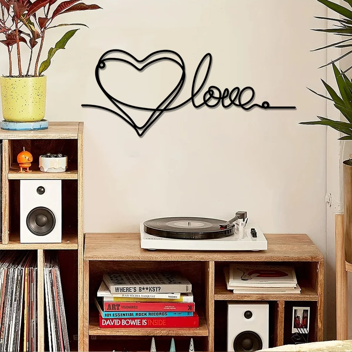 

Promotion 1pc Metal Heart Love Shaped Wall Hanging Decor Ornament Minimalist Line Art Pendant Metal Wall Decor Home Art Decor li