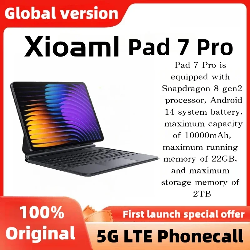 2025 NEW Original MI Pad 7 Pro Tablet 11inch Snapdrago 8gen2 HD 4K Android 14 16GB+1T 10000mAh 5G Dual SIM WiFi GPS Tablet PC 1