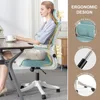 Office Chair Ergonomic Desk Chair with Lumbar Support Adjustable Headrest 3D Armrest and Lumbar Support for Home Office Chair 3