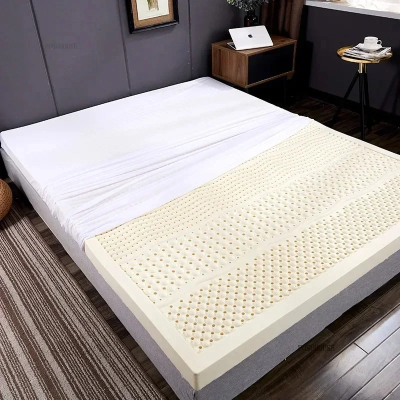 Luxury Bedroom Furniture Natural Latex Mattress Real Latex Liquid Mattress Home Single Double Mats with Cover Mattresses
