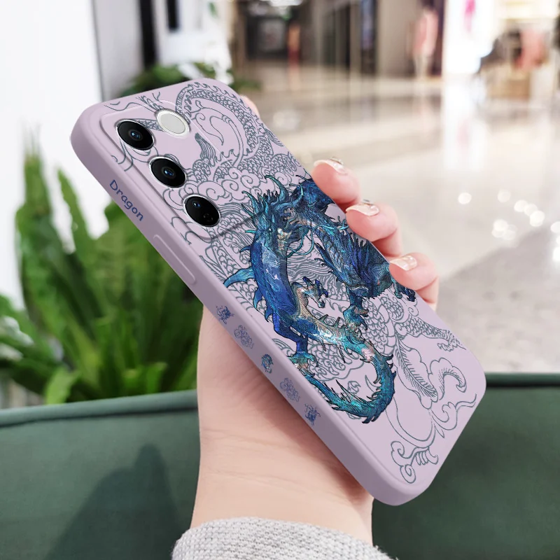 Blue Dragon Design Phone Case - Sleek and Stylish Protection