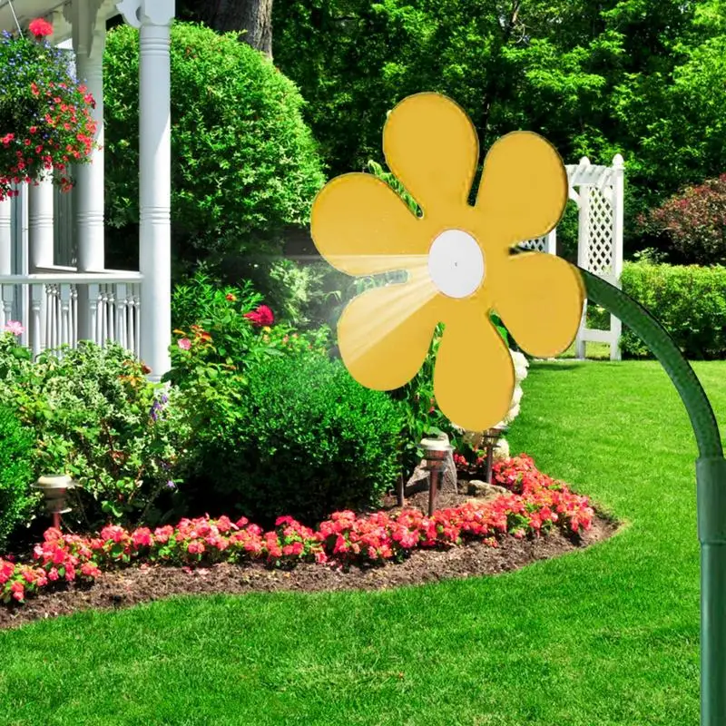 Garden sprinkler Plants irrigation kits Plant waterer Irrigation sprinklers Garden irrigation nozzle Drip irrigation Drip irrigation sprinklers Garden dripper Crazy Spin Sprinkler Flower Shape Dancing Daisy Sprinklers 360 Rotating Water Spray Toy for Yard Lawn Watering Garden Decoration
