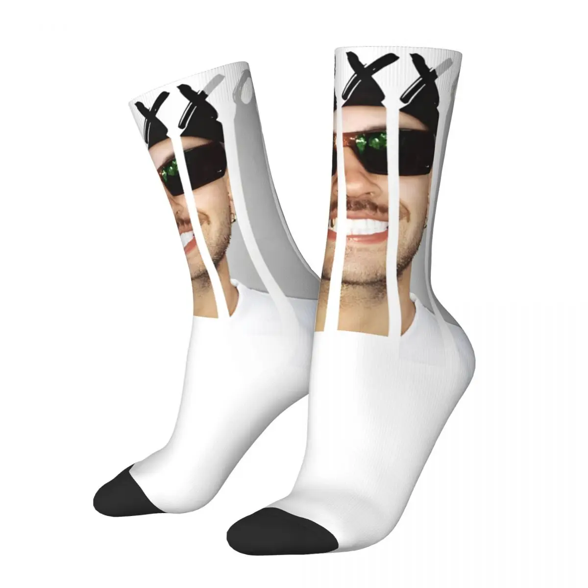 

Funny Women Men Cool Feid Ferxxo Hip Hop Rapper Design Socks Merch Cozy Socks Warm Best Gifts
