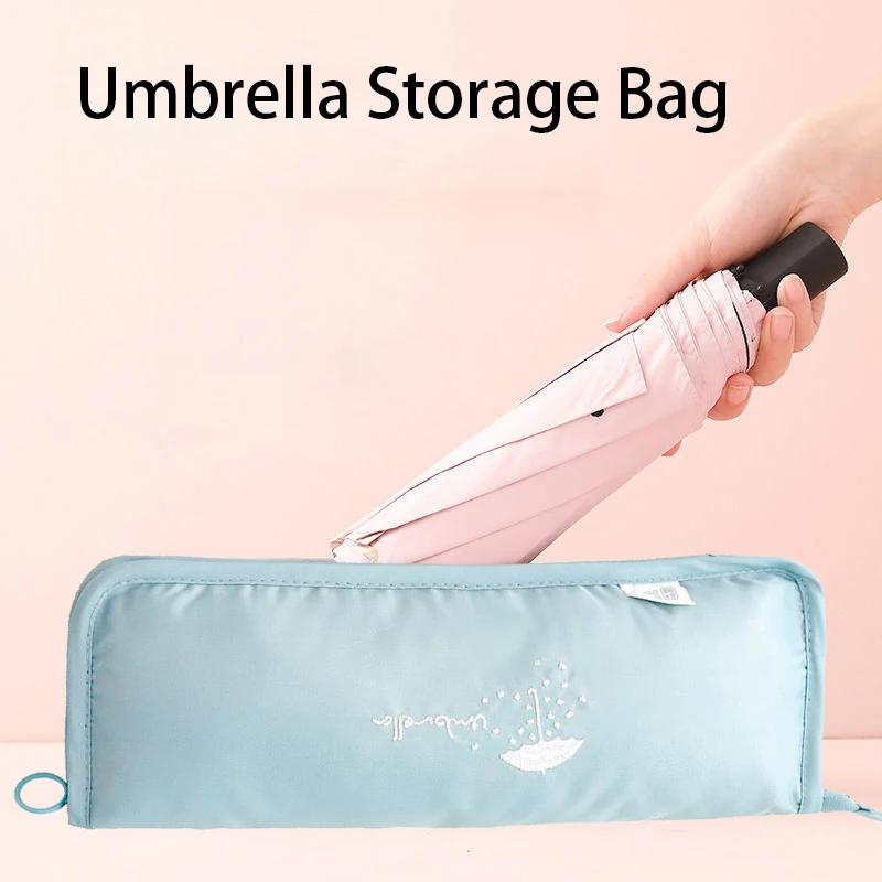 Small Print Pattern Umbrella Storage Bag Clutch Type Absorbent Folding Waterproof