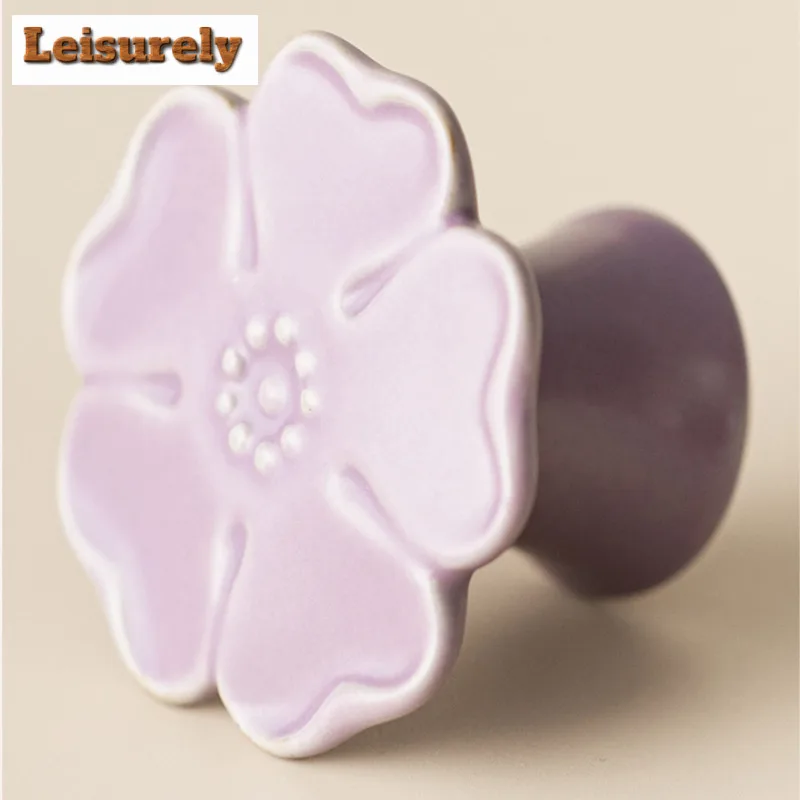 Purple Ru Porcelain Peach Blossoms High Foot Teapot Cover Holder Creative Cover Frame Lid Bracket Zisha Pot Lid Shelf Teaset