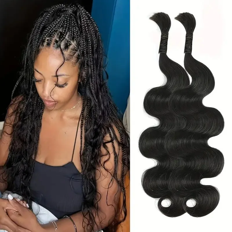 No Weft For Braiding Unprocessed Body Wave Human Hair Bulk With Full Ends Extensions Original Virgin Hair 50g 10-30 inches