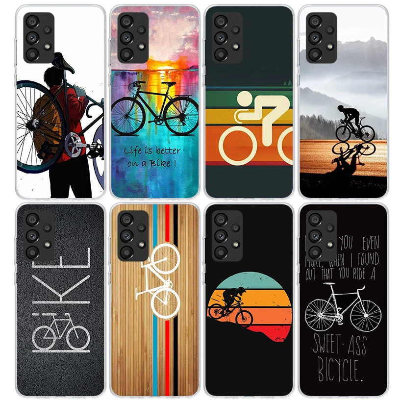 Coque De Téléphone De Sport De Vélo Pour Samsung, Coque En Silicone, Galaxy A14, A13, A12, A54, A53, A52S, A24, A34, A23, A33, A22, A32, A03S, A04S