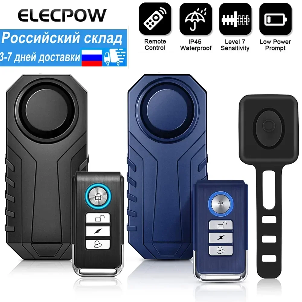 Elecpow alarma inalámbrica para bicicleta, Control remoto, impermeable, protección de seguridad, antirrobo, para motocicleta eléctrica, Scooter