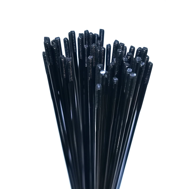 Bicycle Spokes Bike Spoke 2.0mm Straight Pull Triple Butted Stainless Steel 250-306mm with Alloy Nipples 1pcs/lot