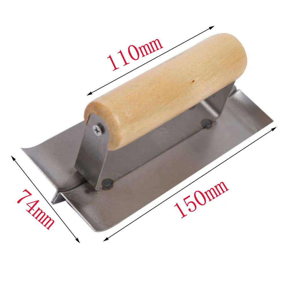 1PCS Concrete Corner Trowel Stainless Steel Concrete Hand Edger Groover Tools Plaster Cement Finishing Plastering Hand Tools Concrete hand edger