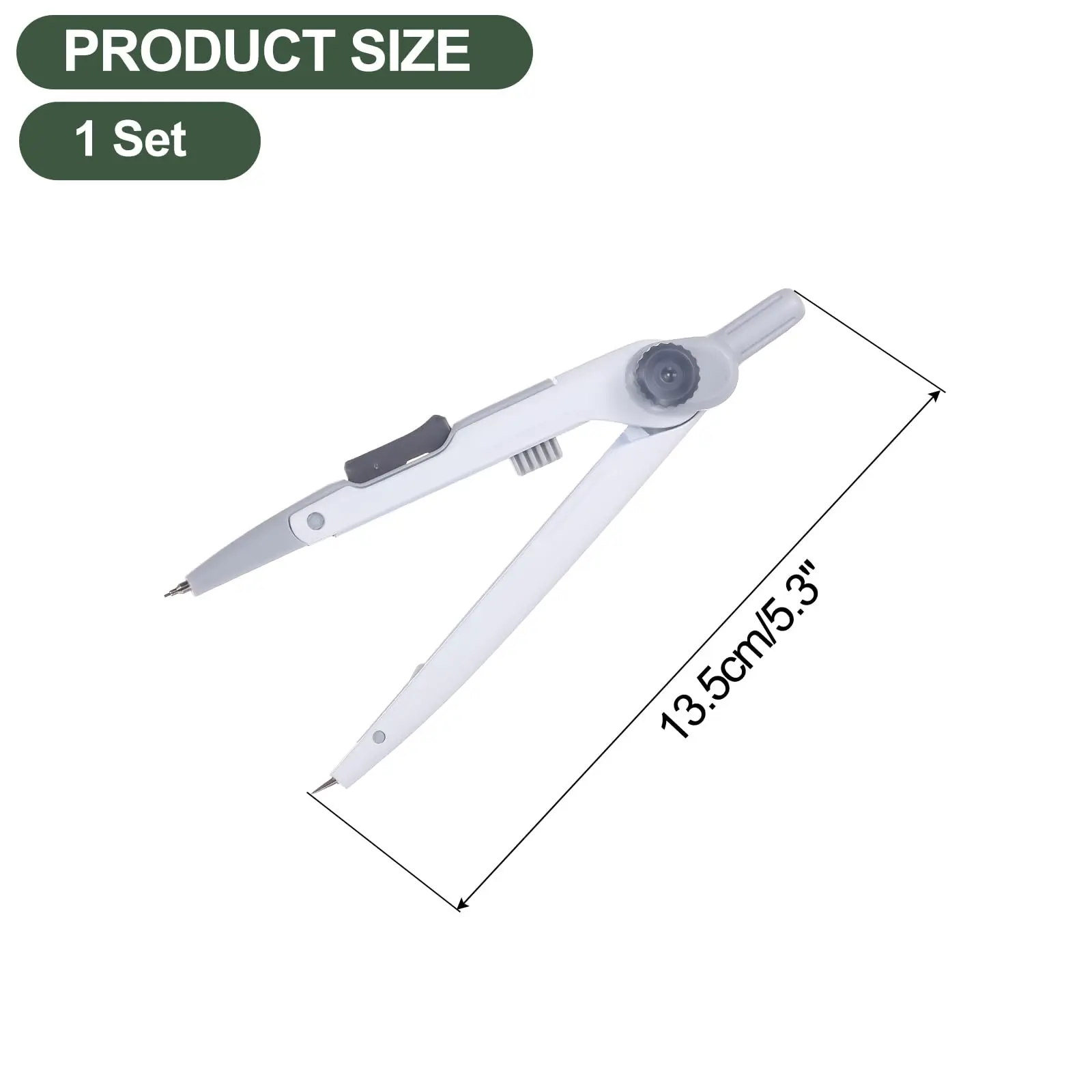 금속 조절식 컴퍼스 세트 2B 연필 기하학 수학 제도 도면 도구 연필꽂이 학생 학교 문구 용품