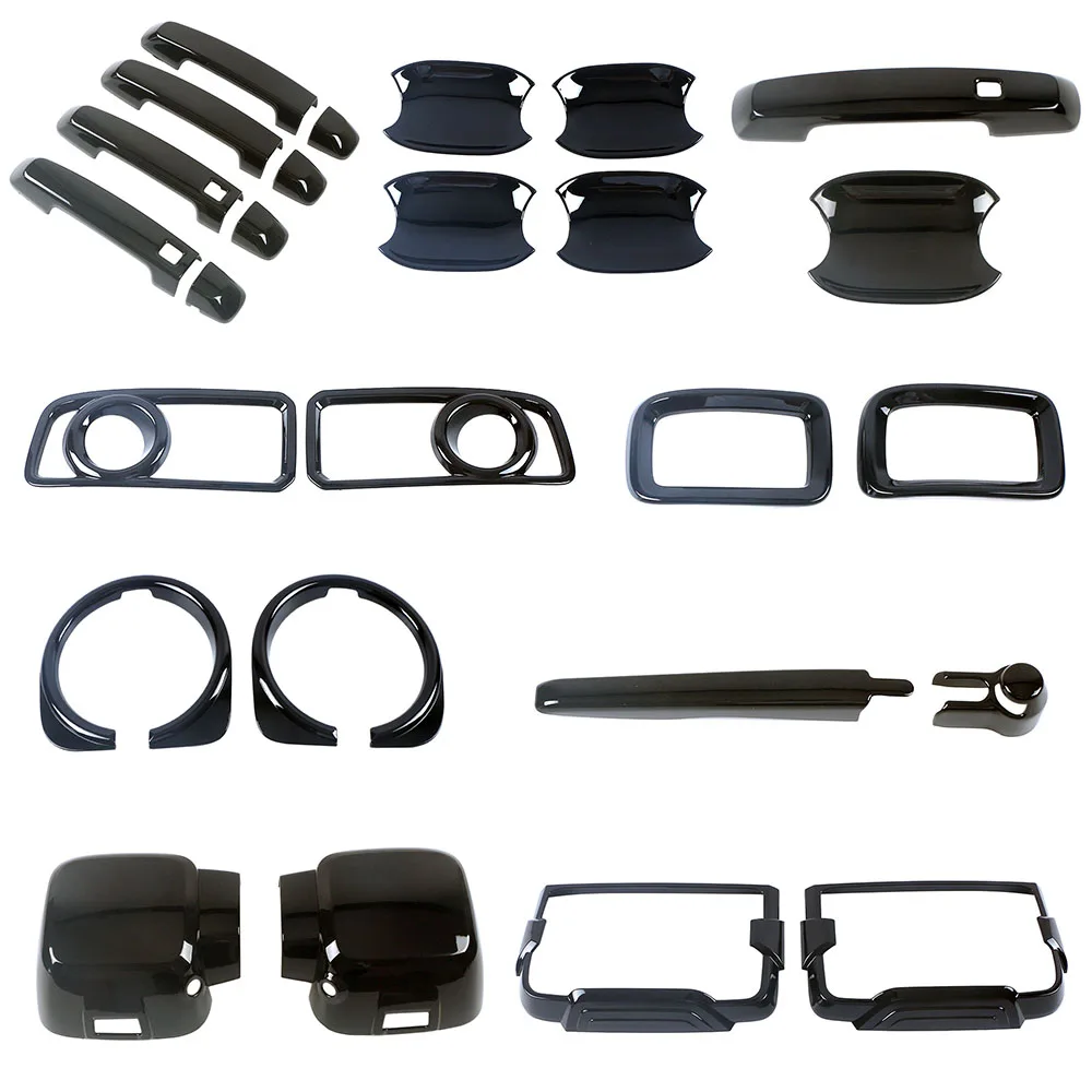 Car Door Handle Rearview Mirror Glass Wiper Foglight Headlight Taillight Cover Trim For GWM Tank 300 car headlamp cover