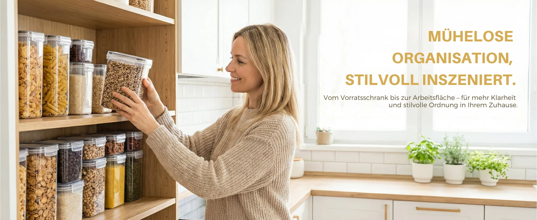 Vorratsdosen mit Deckel Luftdicht 25er Set, Stapelbare Aufbewahrungsbox Küche für Mehl, Spaghetti & Müsli, BPA-Freie Plastikbehälter für Apothekerschrank & Vorratskammer (0.8L bis 2.8L) – Detail 1