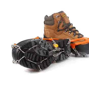10 Teeth Crampon Mountaineering Snow Antiskid Crampon Shoe Cover Ice Grasping Skiing Claw Hiking Climbing Protection Gear 4