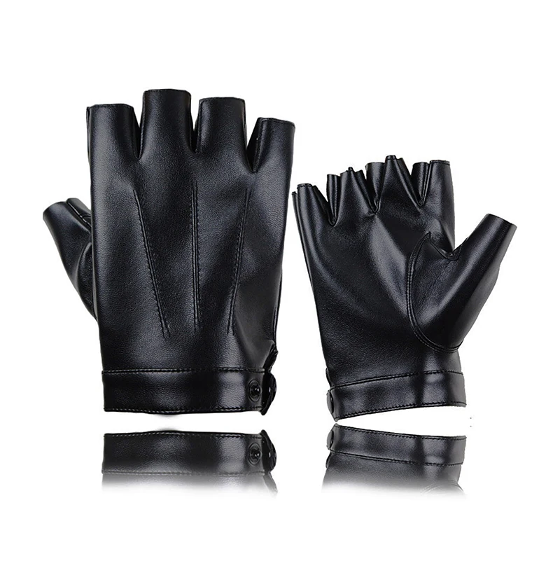 Fashion Half Finger Leather Gloves for Outdoor Driving Cycling Windproof Touch Screen Punk Motorcycle cycling gloves,fingerless gloves,half finger gloves