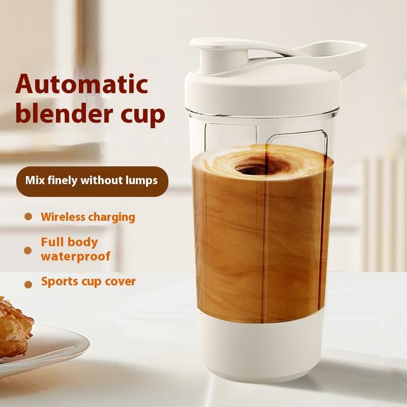 HUA HUA 450ml Portable Electric Coffee Stirring Cup Usb Rechargeable Fully Automatic Stirring Cup For Fitness Outdoor Sports Gym