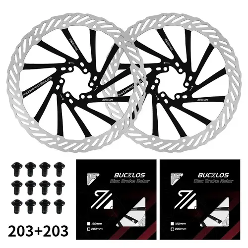 BUCKLOS Ultralight MTB Bike Hydraulic Disc Brake Rotor 160/180/203mm Mountain Road Racing Bicycle Brake Disc with 6 Free Bolts - Image 10
