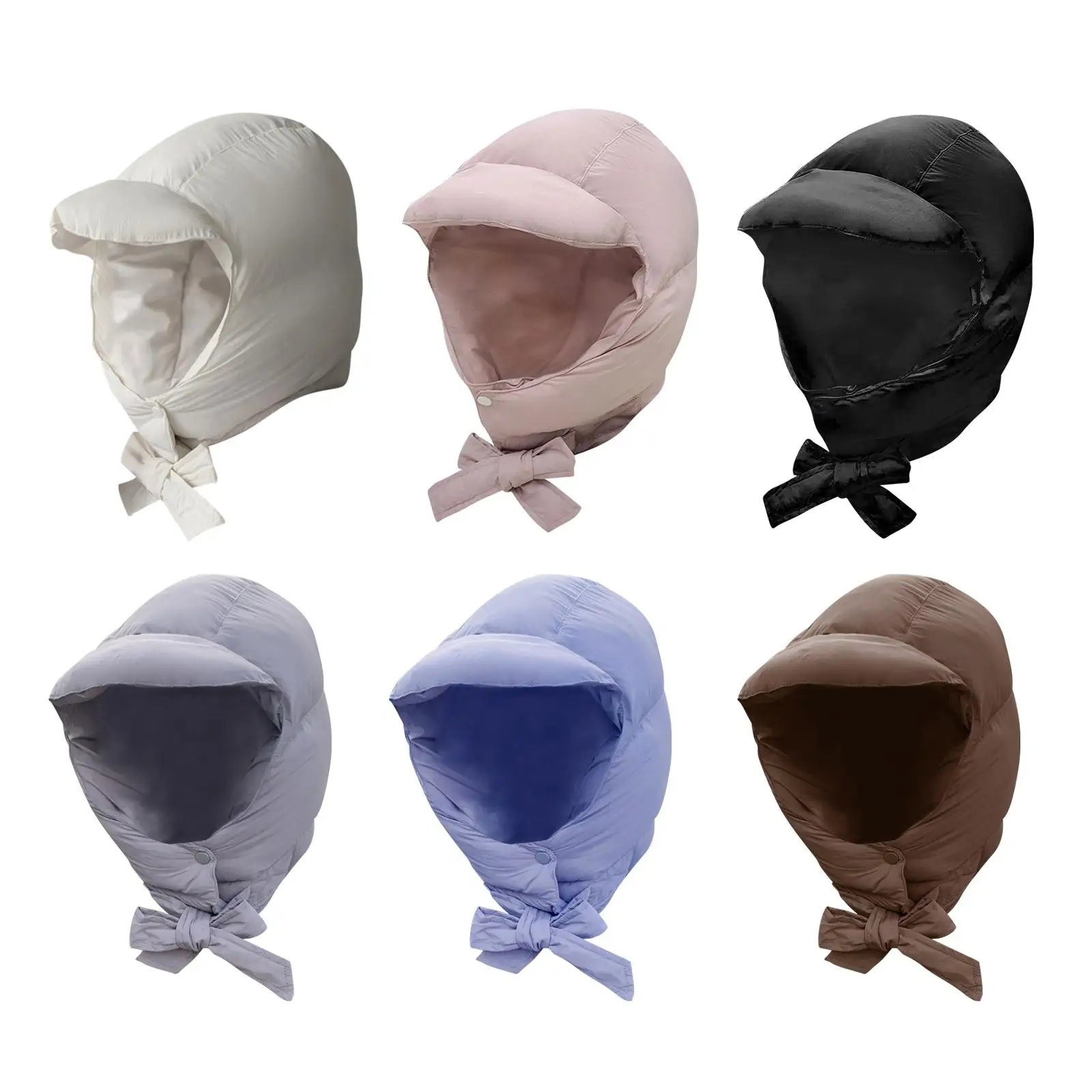 

Down Hat with Ear Flaps Thickened Comfortable Baseball Cap Fashionable Winter Hat for Bicycle Skating Hiking Snow Sports Camping