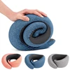 U Shape Memory Foam Neck Pillow Snail Travel Neck Pillows Portable Cervical Vertebra Airplanes Noon Break Pillow Relax New 1