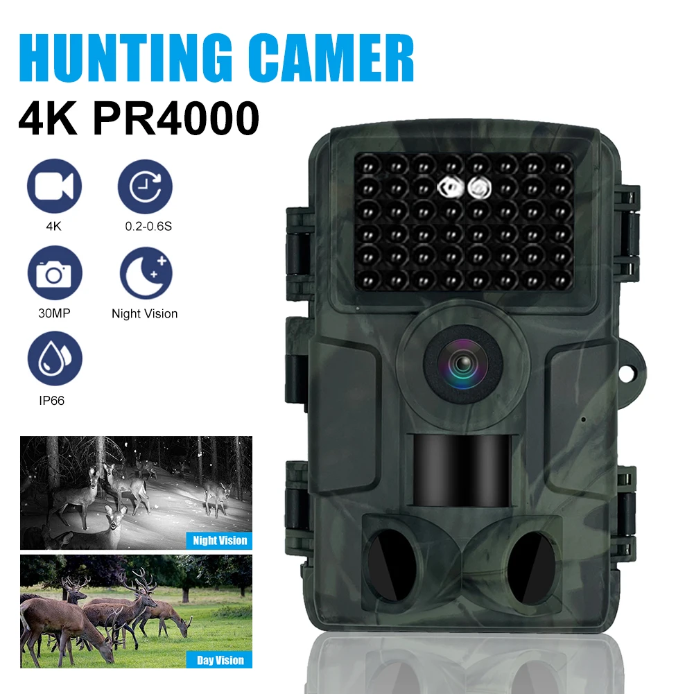 

1080P PR4000 WIFI Hunting Trail Camera 32MP Wildlife Camera With Night Vision Motion Activated Outdoor Trail Camera Photo Trap