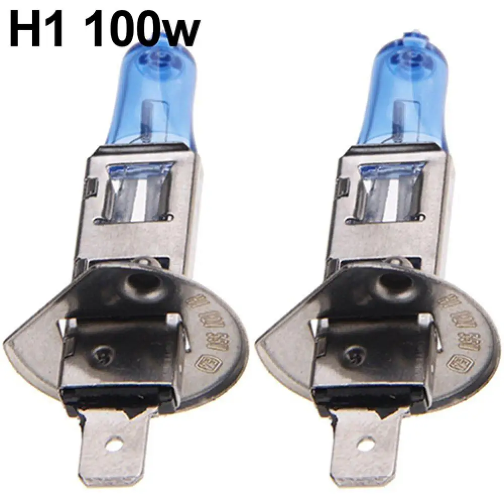 2Pcs H1/H4/H7 55W/100W Xenon Gas Halogen Headlight White Lamps 12V 5000K Bulbs hid xenon headlight bulb car headlight bulbs
