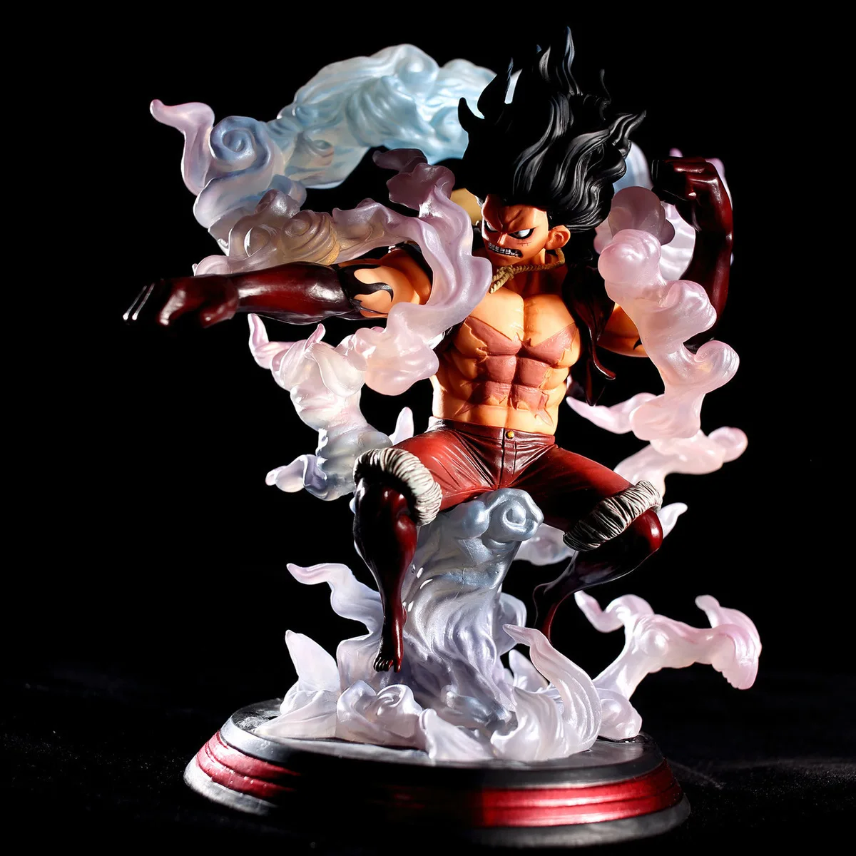 GK One Piece 26CM Anime Figure Wano Gear 4 Luffy 2 Head Pieces Statue  Figures Collectible Model Decoration Toy Christmas Gift