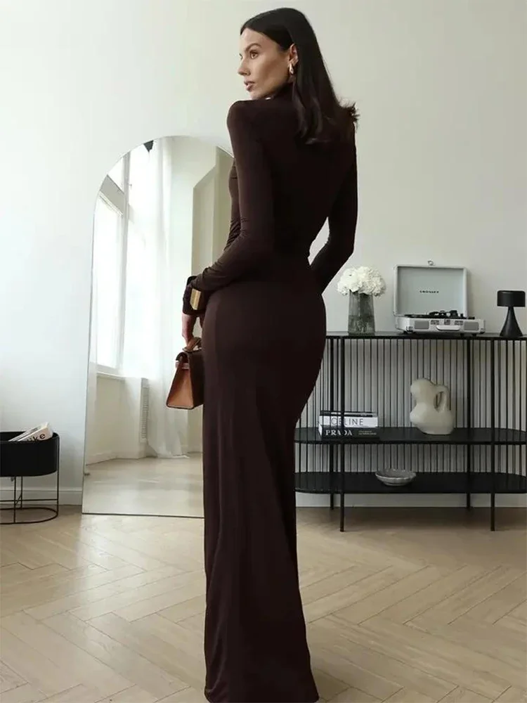 dresses with high side slits Sexy Halter Chiffon Party Dress Holiday Dress YM1765 – ymprom main image 0