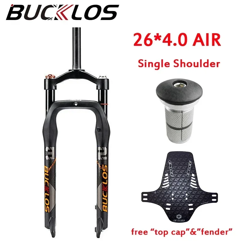 Mtb Forks BUCKLOS Air Suspension Fork MTB 20in 26in Bike Fat Fork